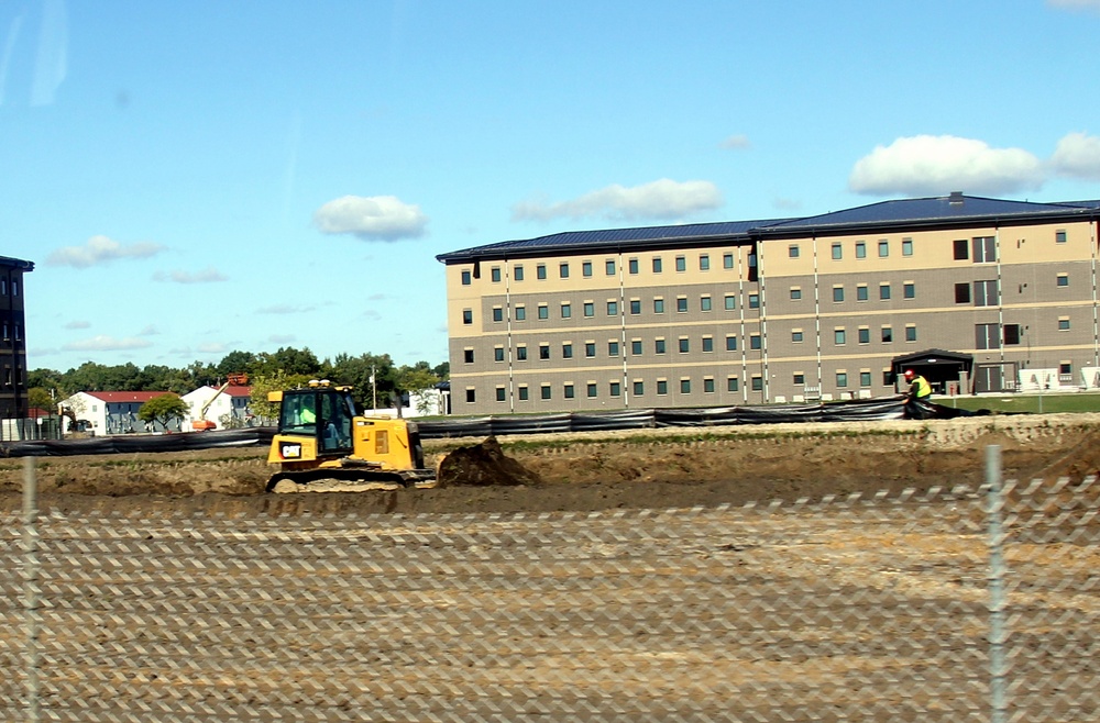 Infrastructure, excavation work underway for construction of third $28.08 million, four-story, 60,000-square-foot barracks at Fort McCoy