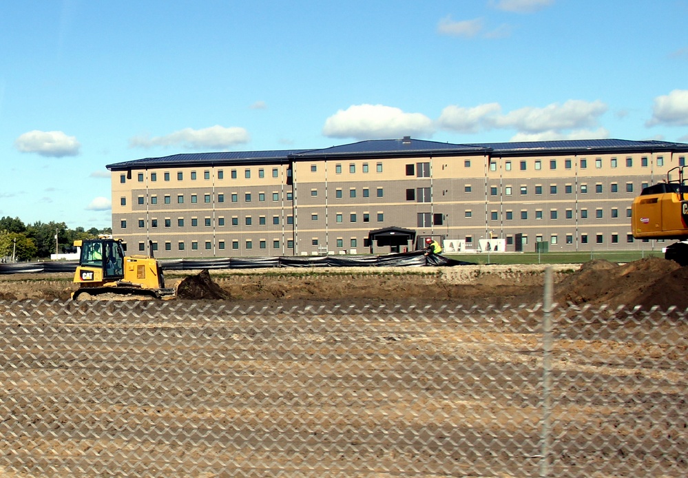 Infrastructure, excavation work underway for construction of third $28.08 million, four-story, 60,000-square-foot barracks at Fort McCoy