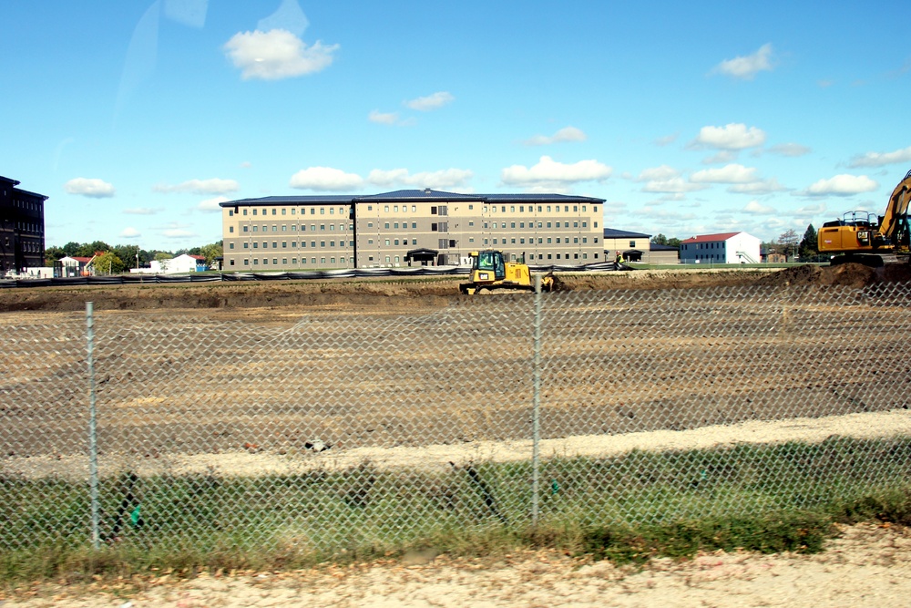 Infrastructure, excavation work underway for construction of third $28.08 million, four-story, 60,000-square-foot barracks at Fort McCoy