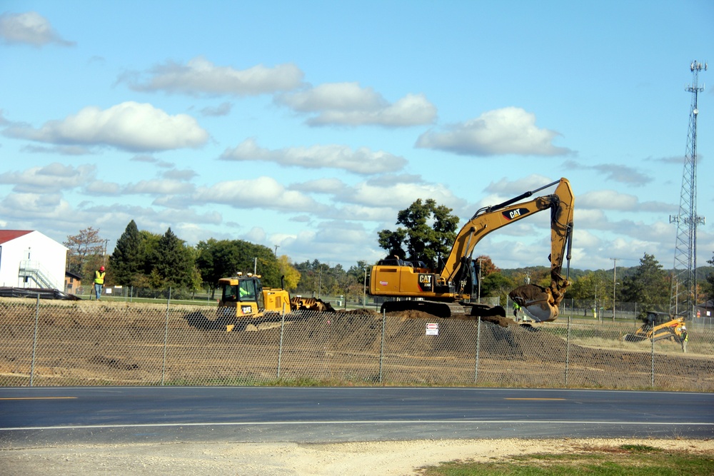 Infrastructure, excavation work underway for construction of third $28.08 million, four-story, 60,000-square-foot barracks at Fort McCoy