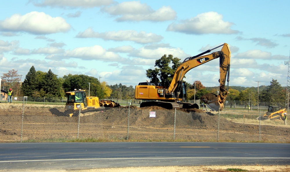 Infrastructure, excavation work underway for construction of third $28.08 million, four-story, 60,000-square-foot barracks at Fort McCoy