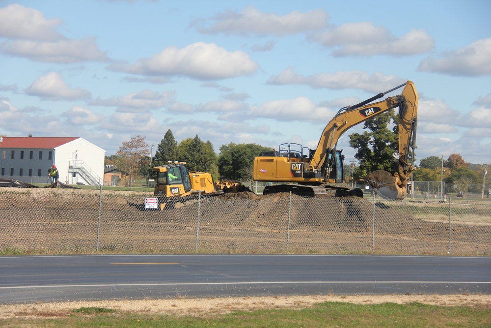 Infrastructure, excavation work underway for construction of third $28.08 million, four-story, 60,000-square-foot barracks at Fort McCoy