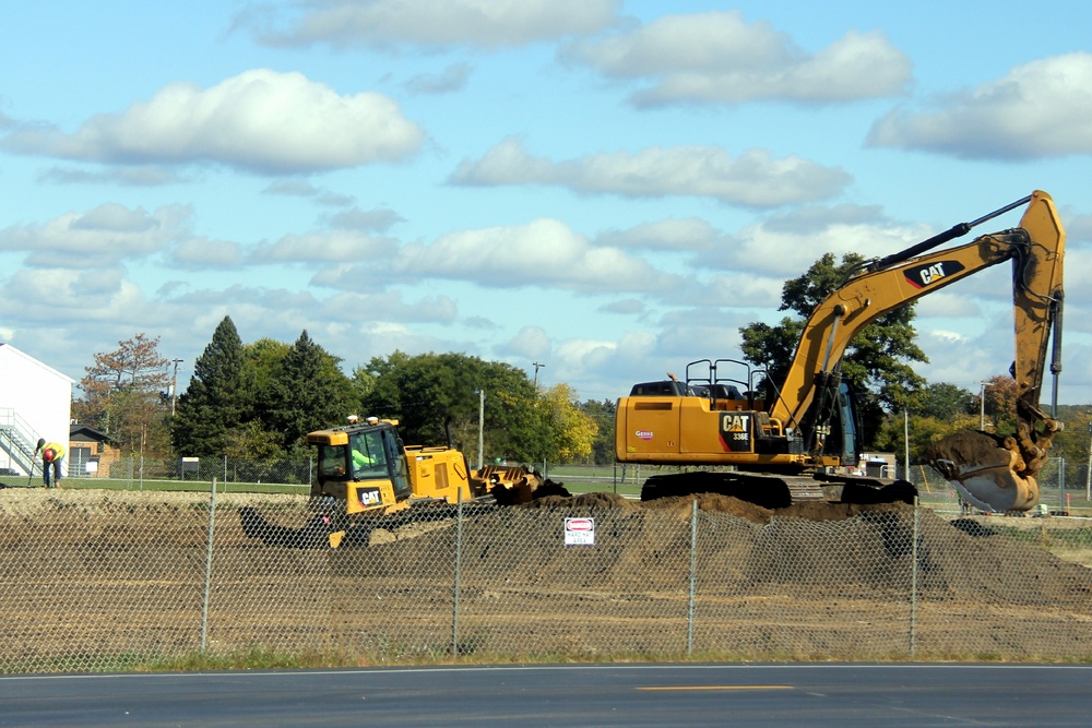 Infrastructure, excavation work underway for construction of third $28.08 million, four-story, 60,000-square-foot barracks at Fort McCoy