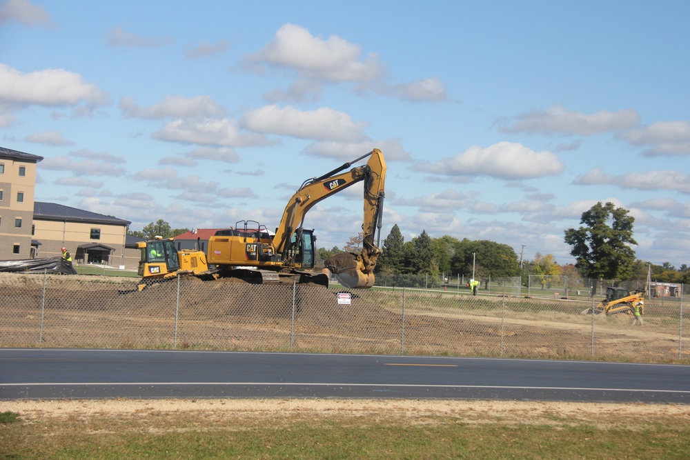 Infrastructure, excavation work underway for construction of third $28.08 million, four-story, 60,000-square-foot barracks at Fort McCoy