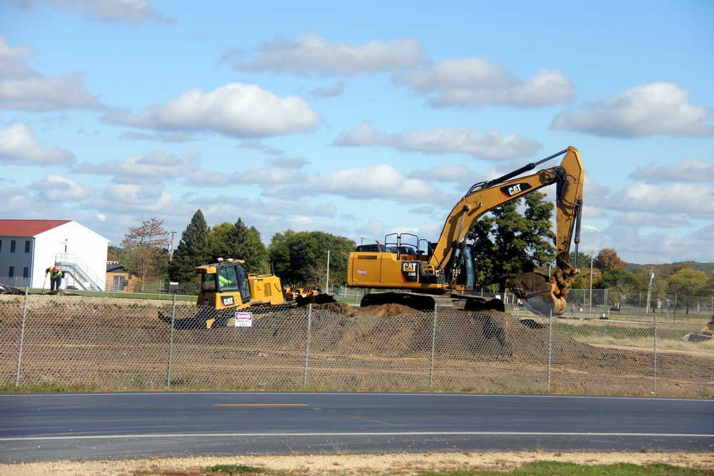 Infrastructure, excavation work underway for construction of third $28.08 million, four-story, 60,000-square-foot barracks at Fort McCoy