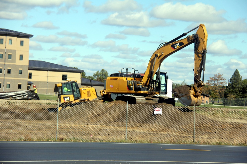 Infrastructure, excavation work underway for construction of third $28.08 million, four-story, 60,000-square-foot barracks at Fort McCoy