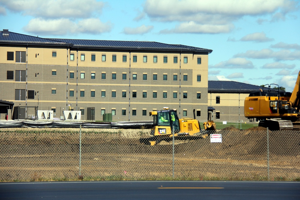 Infrastructure, excavation work underway for construction of third $28.08 million, four-story, 60,000-square-foot barracks at Fort McCoy