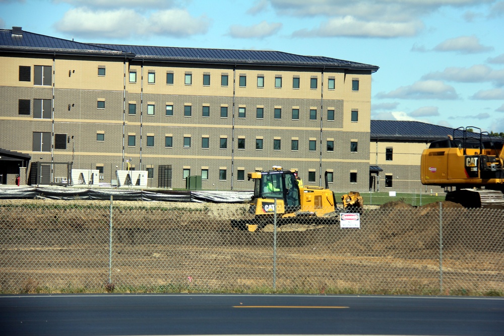 Infrastructure, excavation work underway for construction of third $28.08 million, four-story, 60,000-square-foot barracks at Fort McCoy