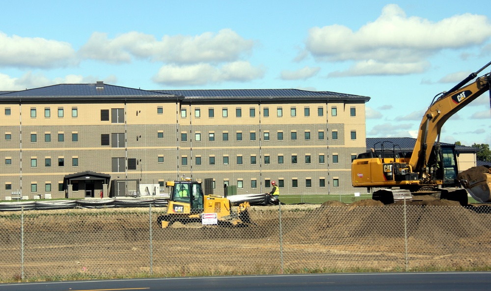 Infrastructure, excavation work underway for construction of third $28.08 million, four-story, 60,000-square-foot barracks at Fort McCoy