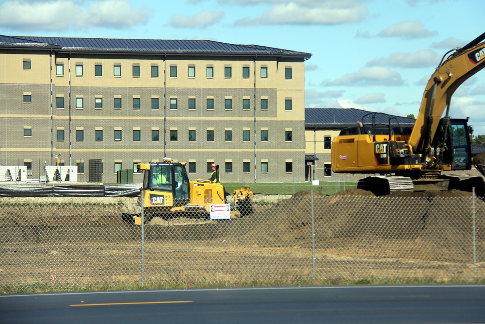 Infrastructure, excavation work underway for construction of third $28.08 million, four-story, 60,000-square-foot barracks at Fort McCoy