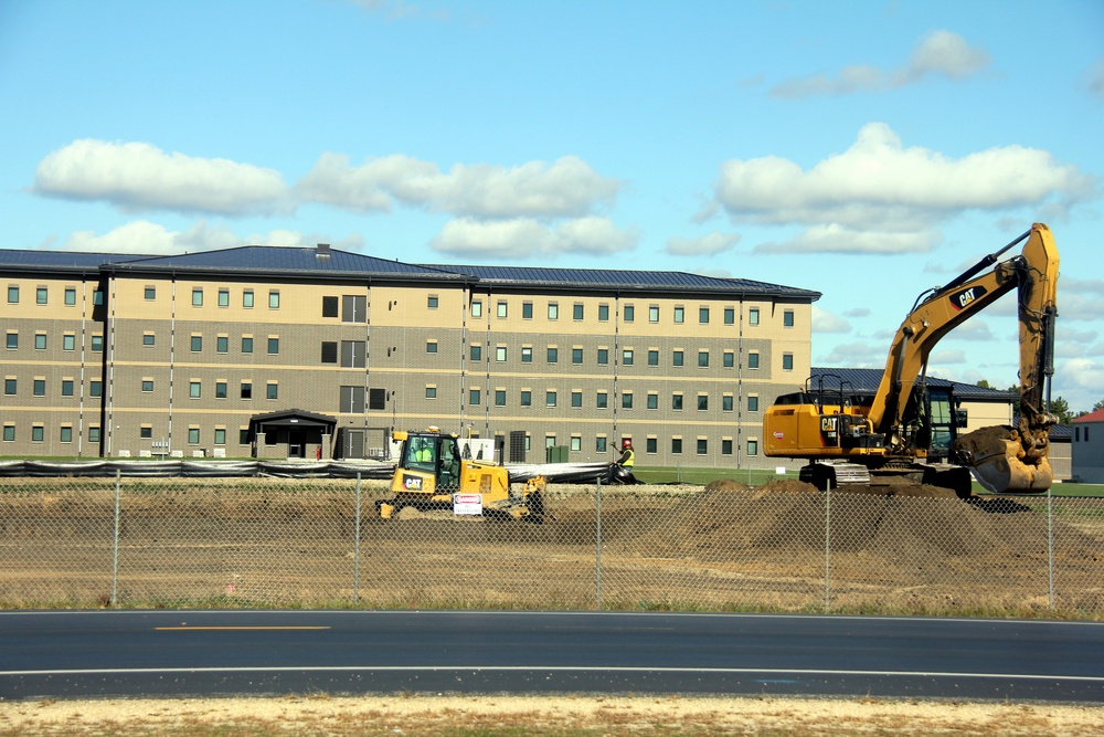 Infrastructure, excavation work underway for construction of third $28.08 million, four-story, 60,000-square-foot barracks at Fort McCoy