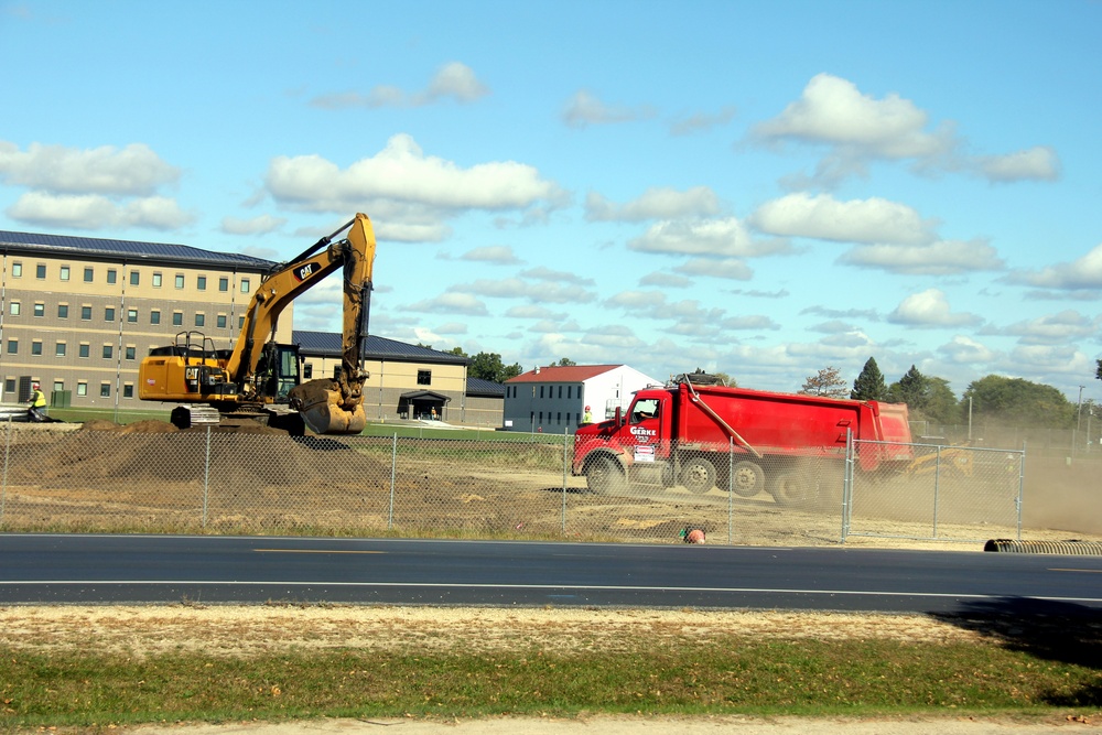 Infrastructure, excavation work underway for construction of third $28.08 million, four-story, 60,000-square-foot barracks at Fort McCoy