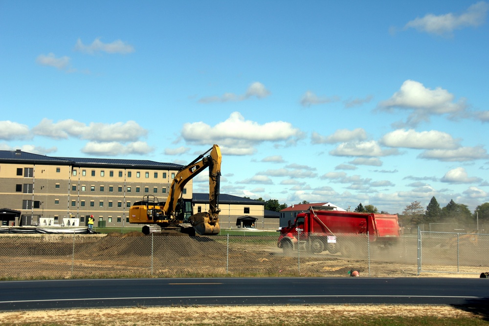 Infrastructure, excavation work underway for construction of third $28.08 million, four-story, 60,000-square-foot barracks at Fort McCoy