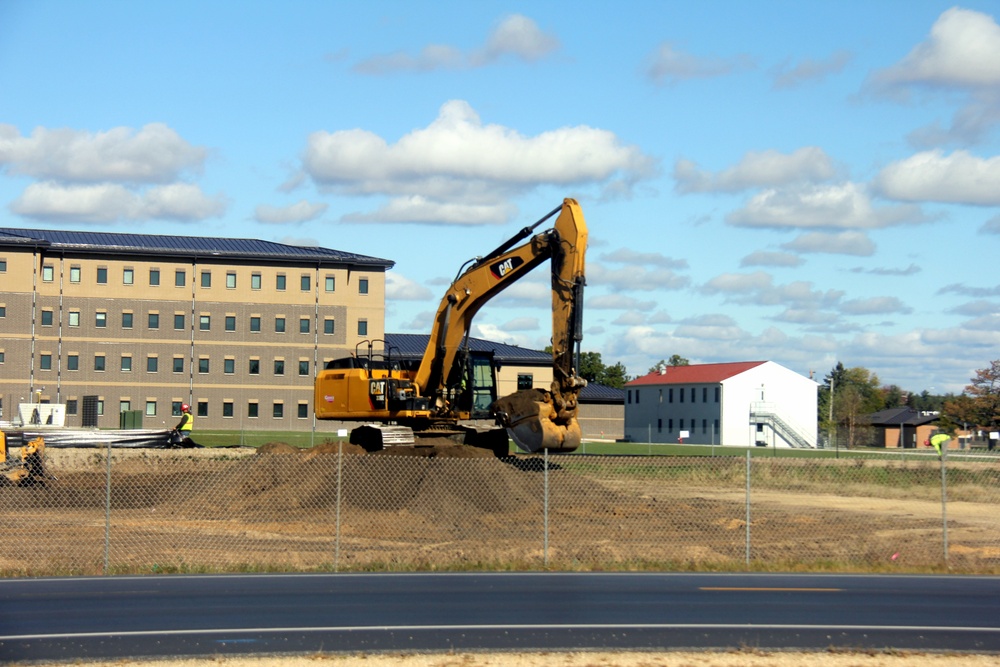 Infrastructure, excavation work underway for construction of third $28.08 million, four-story, 60,000-square-foot barracks at Fort McCoy