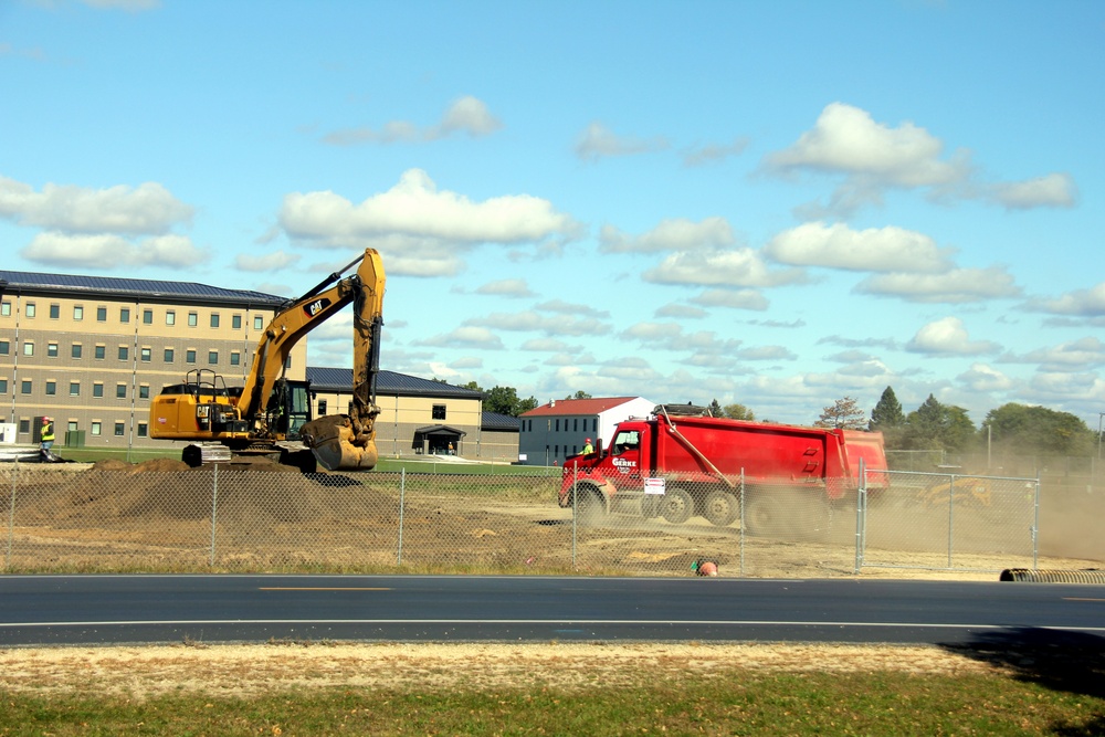 Infrastructure, excavation work underway for construction of third $28.08 million, four-story, 60,000-square-foot barracks at Fort McCoy