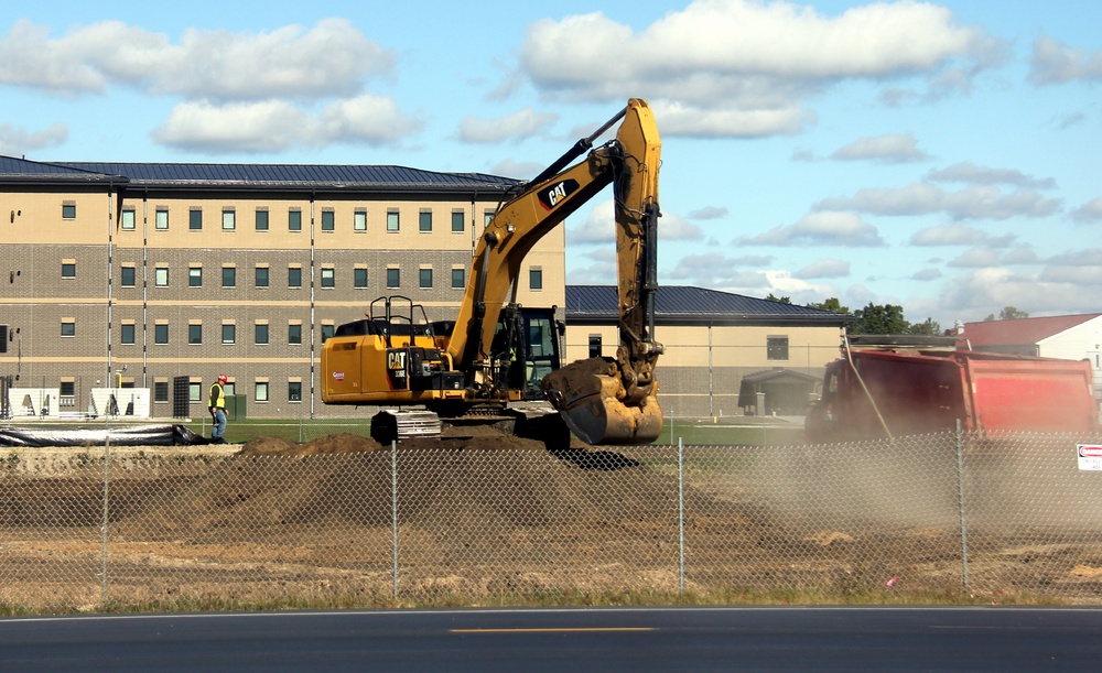 Infrastructure, excavation work underway for construction of third $28.08 million, four-story, 60,000-square-foot barracks at Fort McCoy