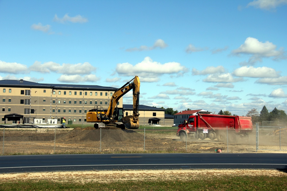 Infrastructure, excavation work underway for construction of third $28.08 million, four-story, 60,000-square-foot barracks at Fort McCoy