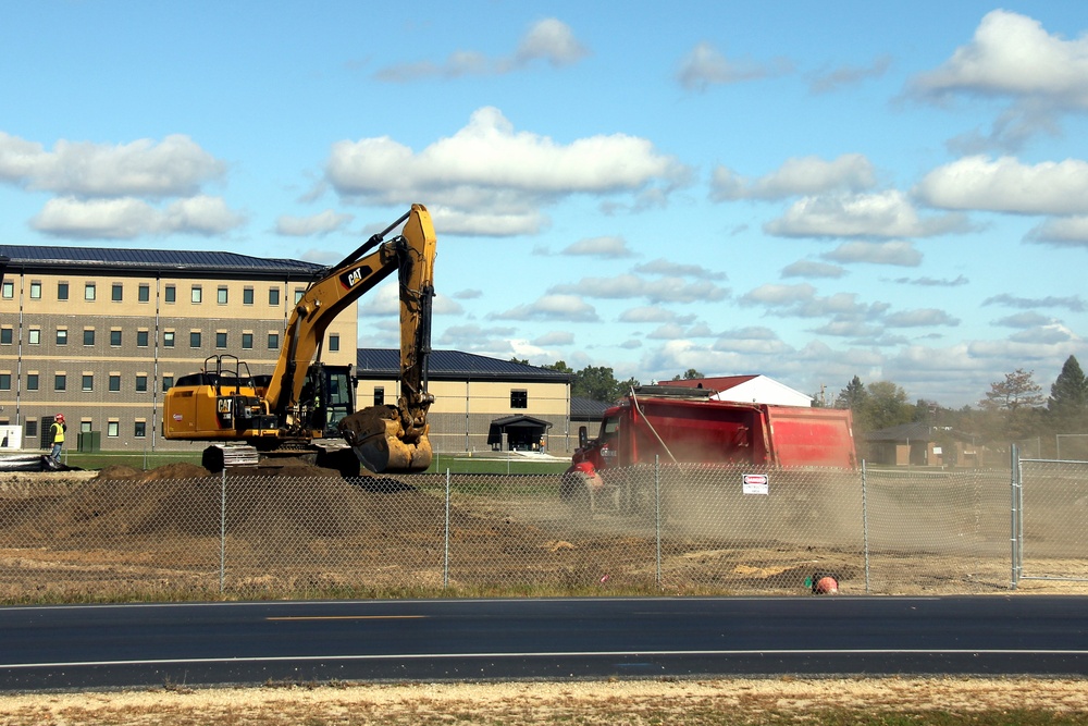 Infrastructure, excavation work underway for construction of third $28.08 million, four-story, 60,000-square-foot barracks at Fort McCoy