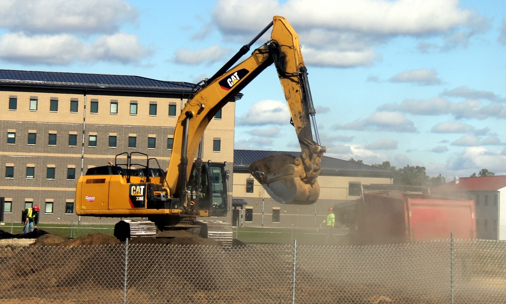 Infrastructure, excavation work underway for construction of third $28.08 million, four-story, 60,000-square-foot barracks at Fort McCoy