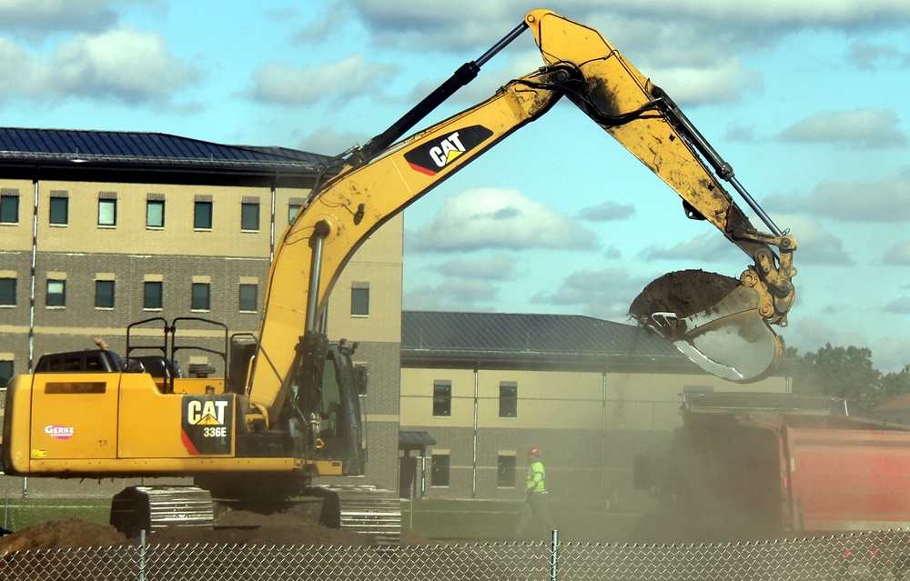 Infrastructure, excavation work underway for construction of third $28.08 million, four-story, 60,000-square-foot barracks at Fort McCoy