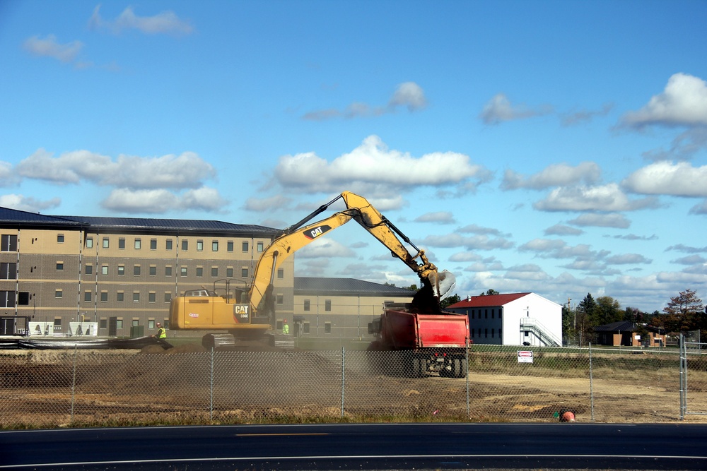 Infrastructure, excavation work underway for construction of third $28.08 million, four-story, 60,000-square-foot barracks at Fort McCoy