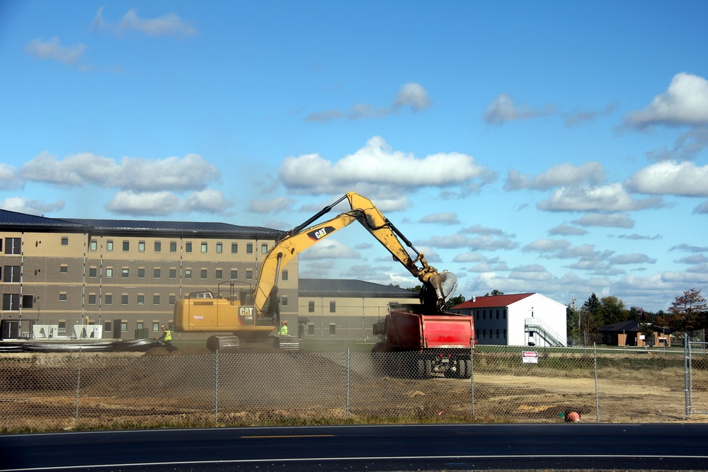 Infrastructure, excavation work underway for construction of third $28.08 million, four-story, 60,000-square-foot barracks at Fort McCoy