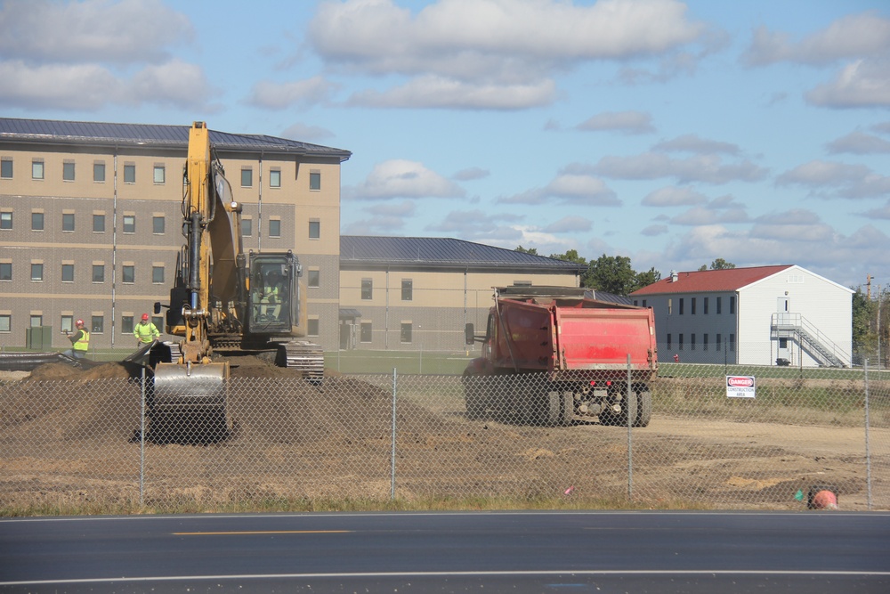 Infrastructure, excavation work underway for construction of third $28.08 million, four-story, 60,000-square-foot barracks at Fort McCoy