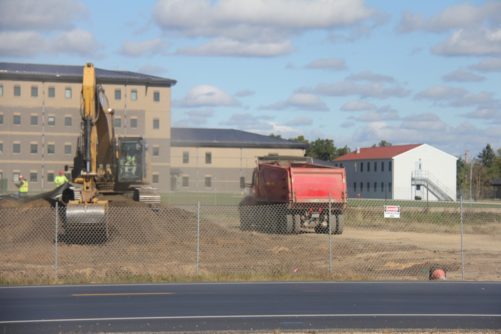 Infrastructure, excavation work underway for construction of third $28.08 million, four-story, 60,000-square-foot barracks at Fort McCoy