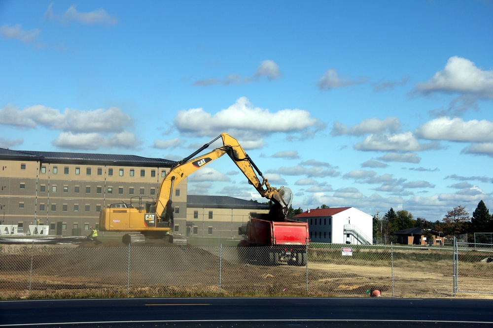 Infrastructure, excavation work underway for construction of third $28.08 million, four-story, 60,000-square-foot barracks at Fort McCoy