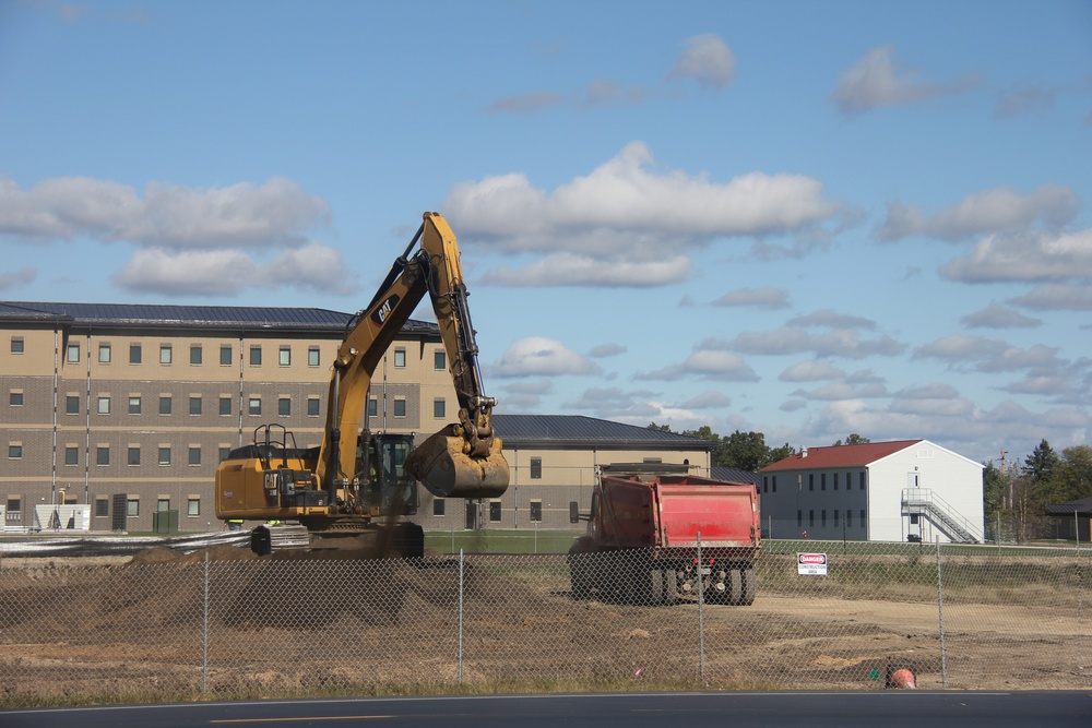 Infrastructure, excavation work underway for construction of third $28.08 million, four-story, 60,000-square-foot barracks at Fort McCoy