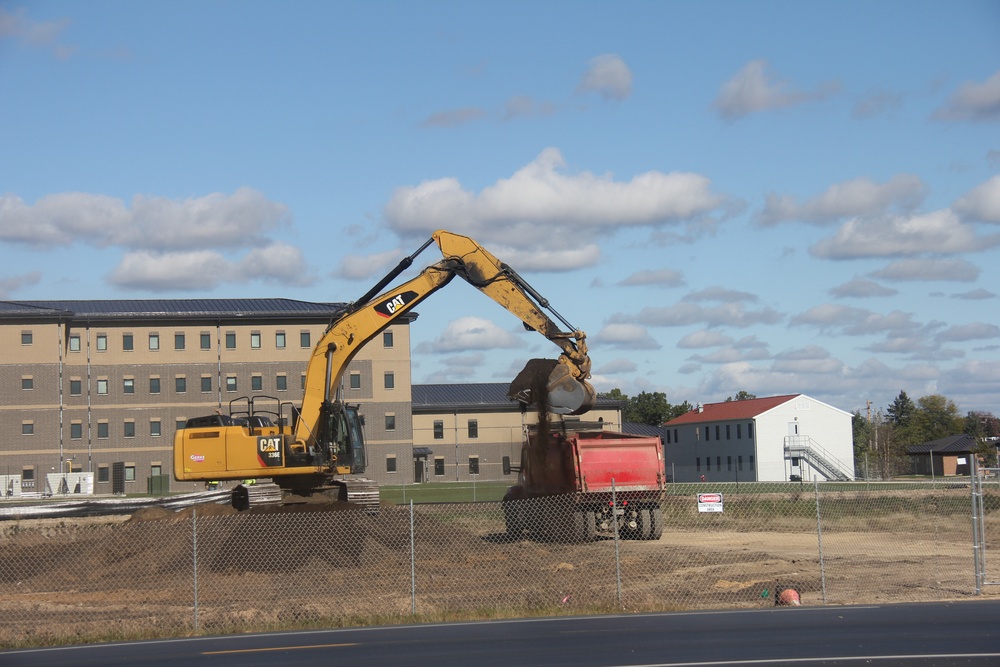 Infrastructure, excavation work underway for construction of third $28.08 million, four-story, 60,000-square-foot barracks at Fort McCoy