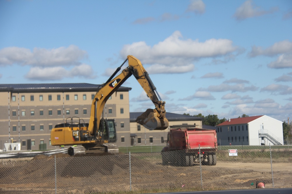 Infrastructure, excavation work underway for construction of third $28.08 million, four-story, 60,000-square-foot barracks at Fort McCoy