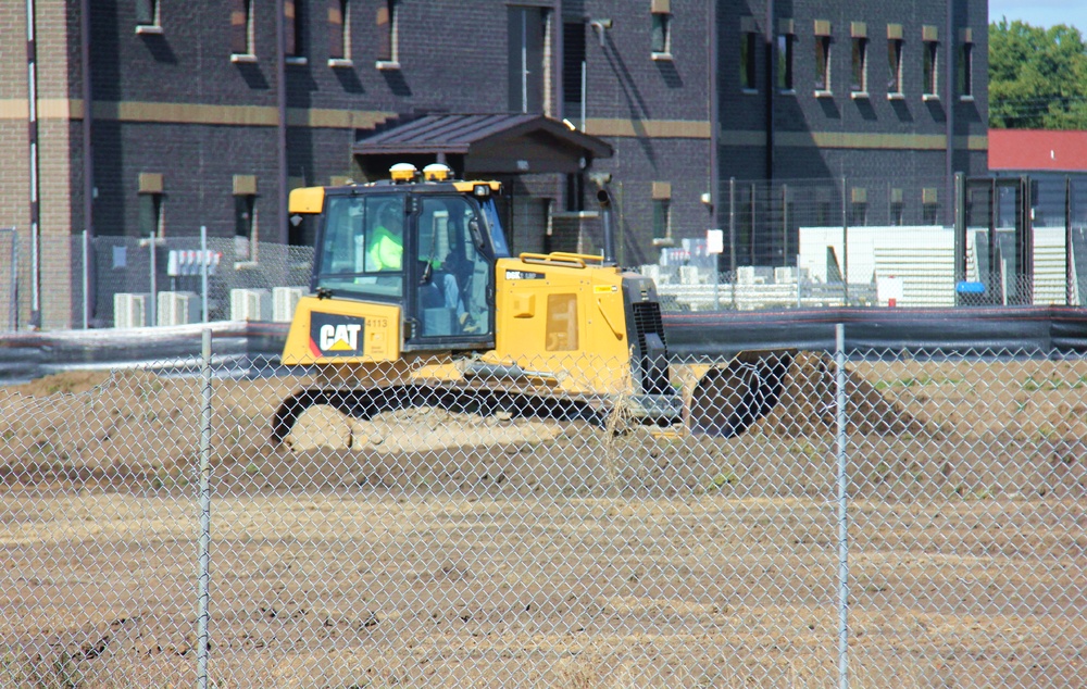 October 2023 barracks construction operations at Fort McCoy