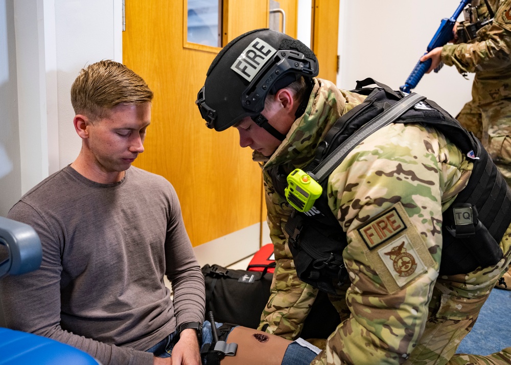 Run, Hide, Fight: 100 SFS, 100 CES active shooter exercise