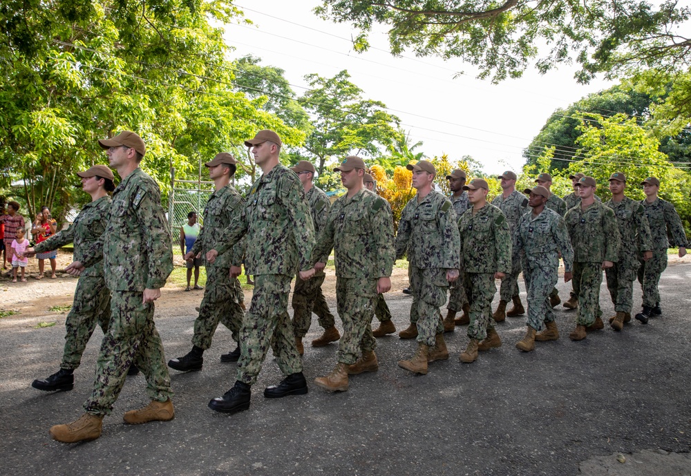 PACIFIC PARTNERSHIP 2023 PARADES INTO PAPUA NEW GUINEA