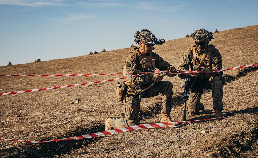 26th MEU(SOC) and Spanish Military Sharpen Infantry Tactics during Spanish Bilateral Exercise