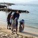 Beach Clean-up by USS Roosevelt Sailors