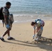 Beach Clean-up by USS Roosevelt Sailors