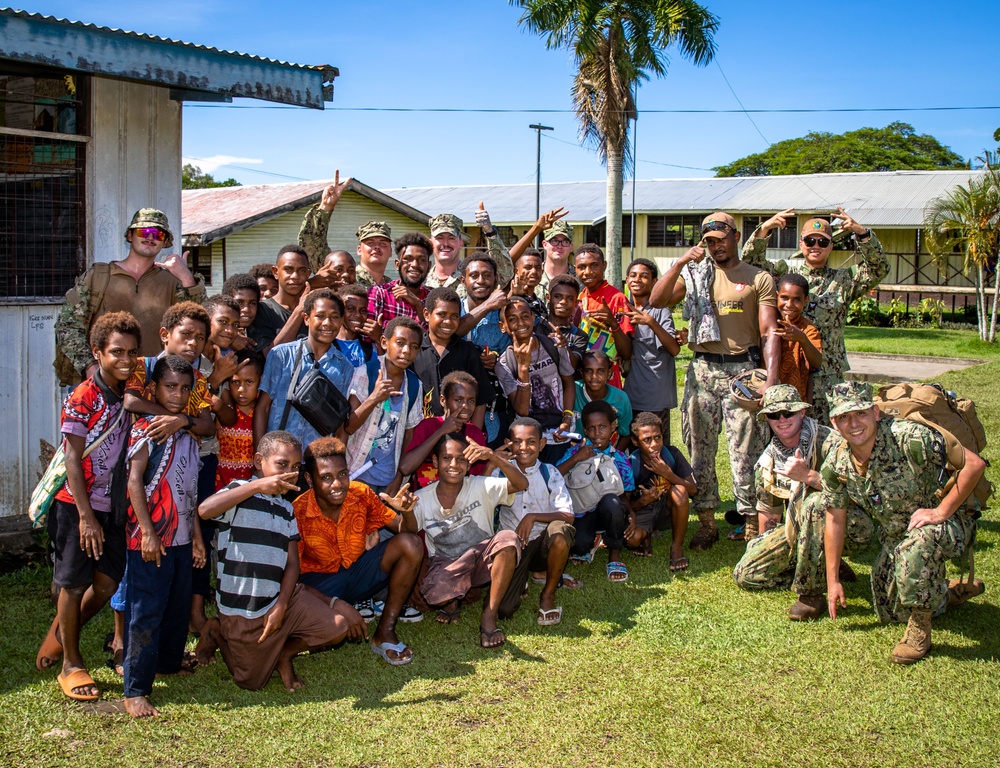 Pacific Partnership 2023 Seabees Break Ground at Mongniol Primary School