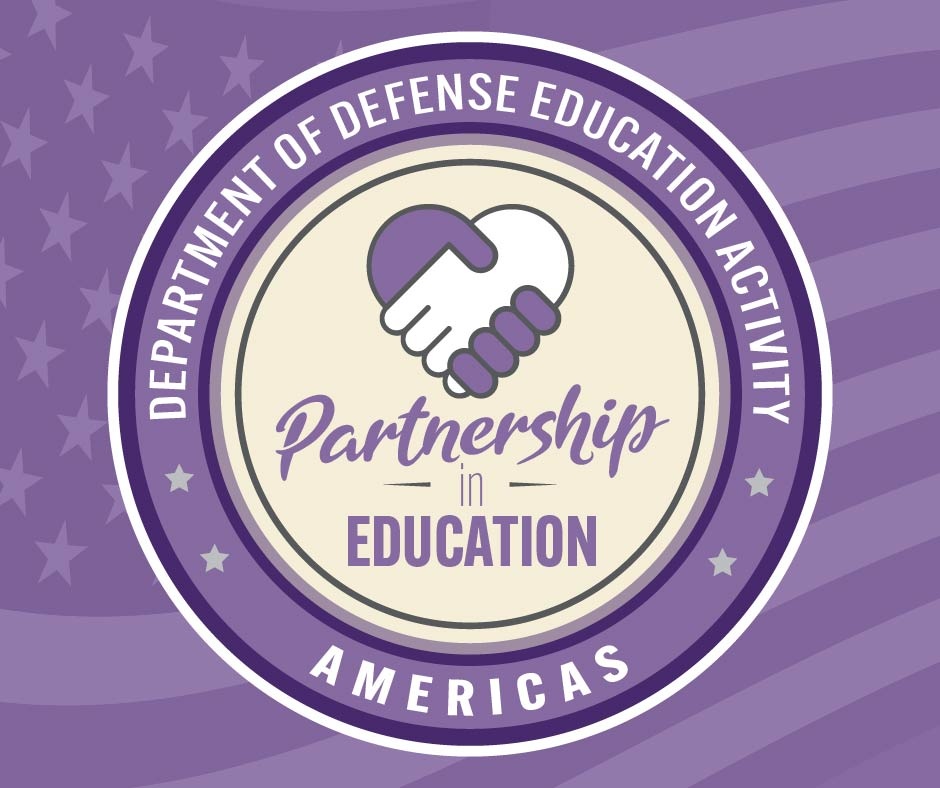 Department of Defense Education Activity Americas Partners in Education Graphic