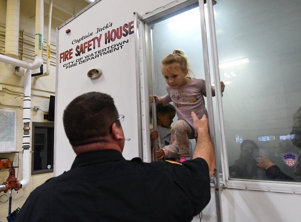 Fort Drum community members pack fire station for Firefighter for a Day event