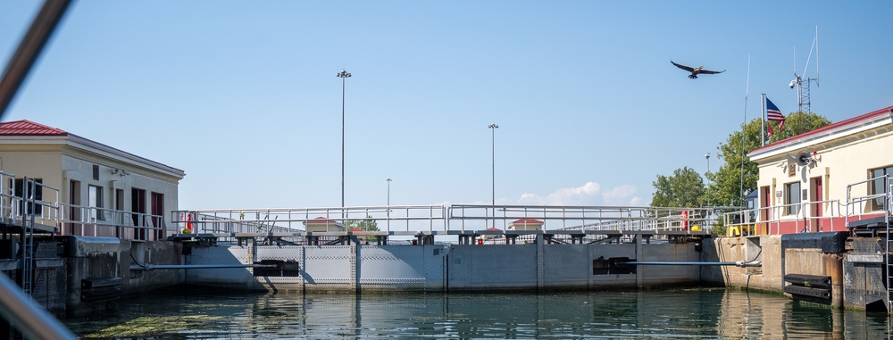 Brig. Gen. Mark Quander Tours Buffalo Harbor