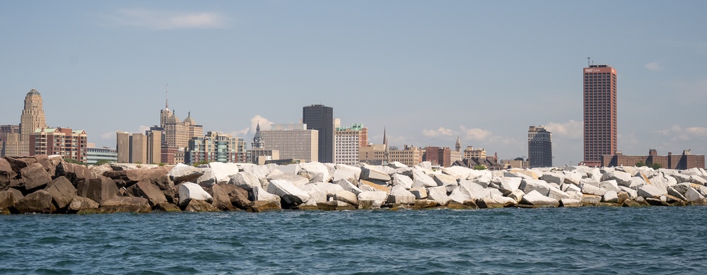 Brig. Gen. Mark Quander Tours Buffalo Harbor