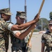 Leading from the front and upholding traditions, MCB Camp Pendleton color sergeant proudly carries the American Flag