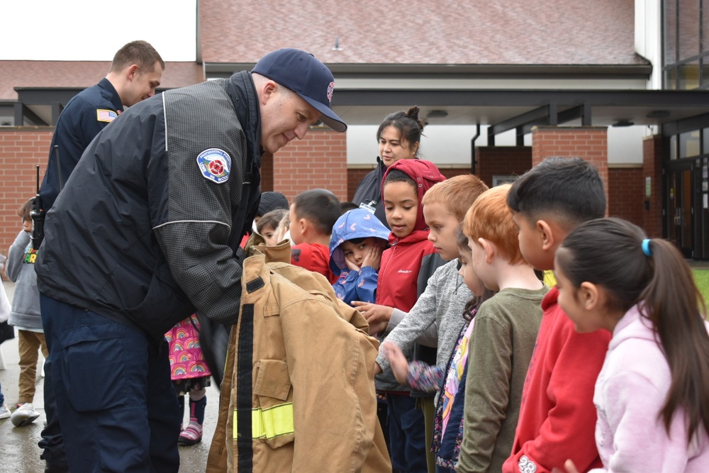 JBLM firefighters introduce fire safety to local students