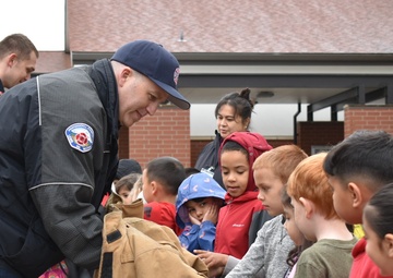 JBLM firefighters introduce fire safety to local students