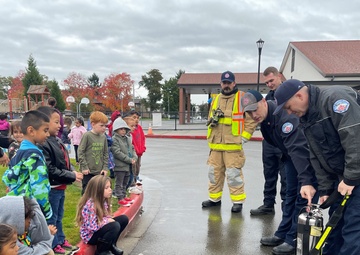 JBLM firefighters introduce fire safety to local students