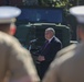 Secretary of the Navy Visits with Marines