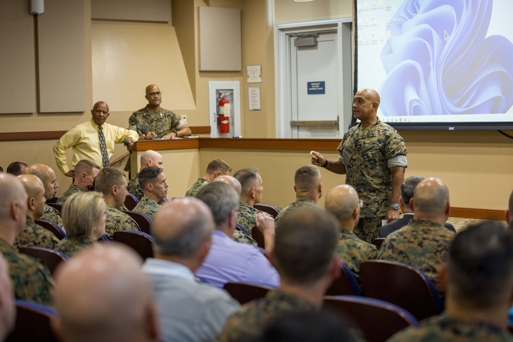 MARFORCOM Leadership holds a Town Hall