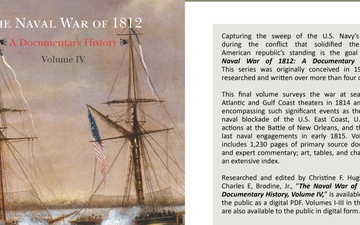 NHHC releases final volume in War of 1812 series